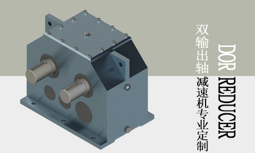 對輥碾壓機定制雙輸出軸減速機